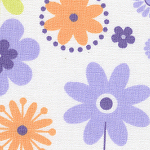 Floral Print Medium - Grape 60" width