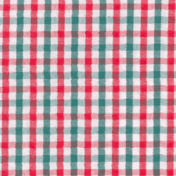 Tri-Check Green, Red & White - Click Image to Close