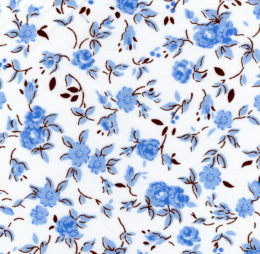 Carnations in Blue - 60" width