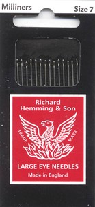 Richard Hemming & Sons Needles #7 Milliner