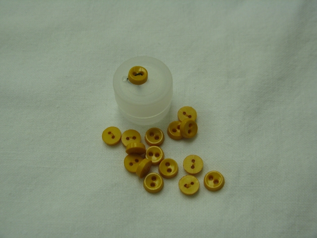 Tiny Buttons - 1/4" Mustard