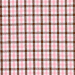 Tri-Check Pink/Brown 60" width