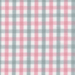 Tri Check Pink/Gray - 60" width