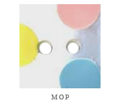 MOP Tri-Color Square - 5/8"