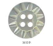 MOP Sun Button - white - 4-hole - 1/2"