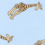 Giraffes on Blue 60"